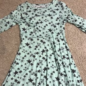 Star long sleeves dress